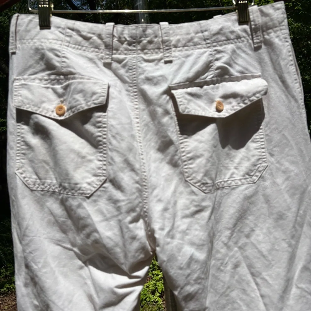 BANANA REPUBLIC—Relaxed Fit Chinos—53% Linen, 47% Cotton—Men’s 34 x 31—VG+